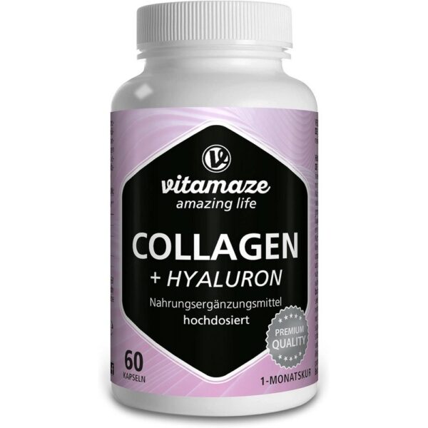 Collagen Capsules + Hyaluronic Acid + Chondroitin + Lysine – 600 mg – 60 caps