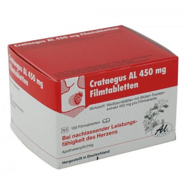Crataegus AL 450 mg Film-Coated Tablets 100 pcs