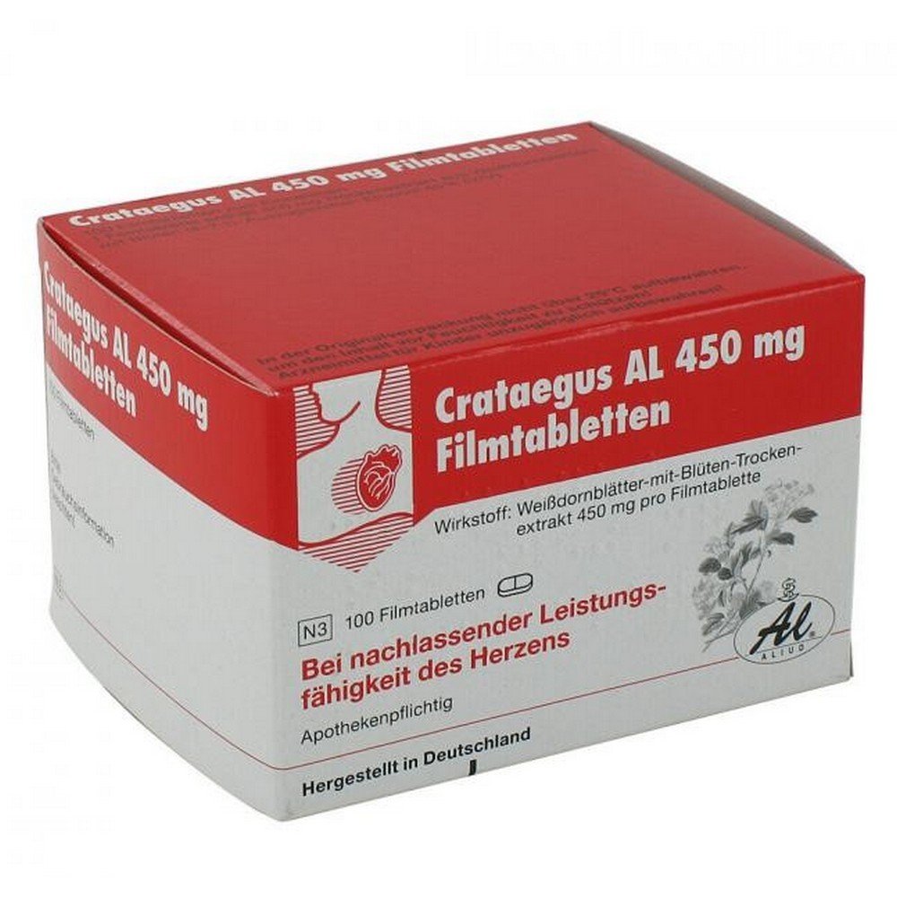 Crataegus AL 450 mg Film-Coated Tablets 100 pcs