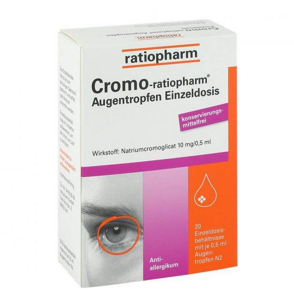 Cromo Ratiopharm Eye Drops Single Dose 20 × 0.5 ml