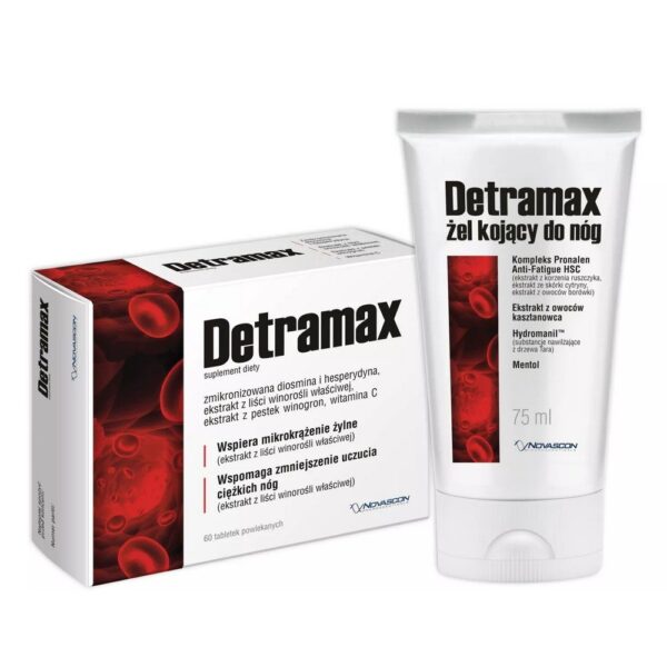 Detramax 60 Tablets + Detramax Soothing Leg Gel 75ml