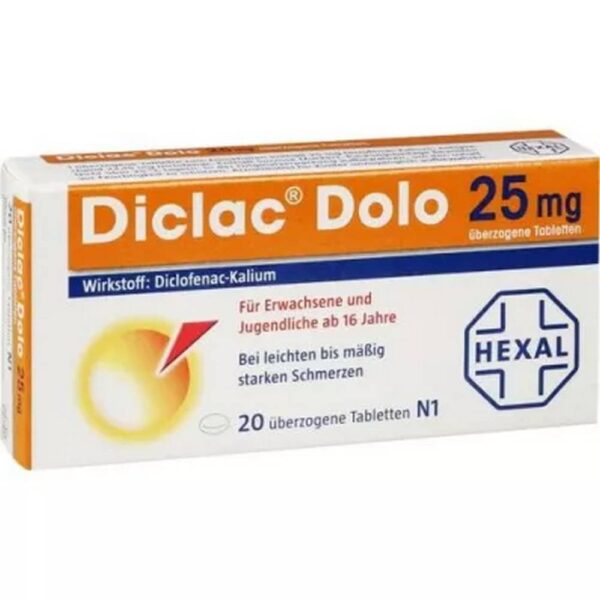 Diclac Dolo 25 mg Tablets 20 pcs