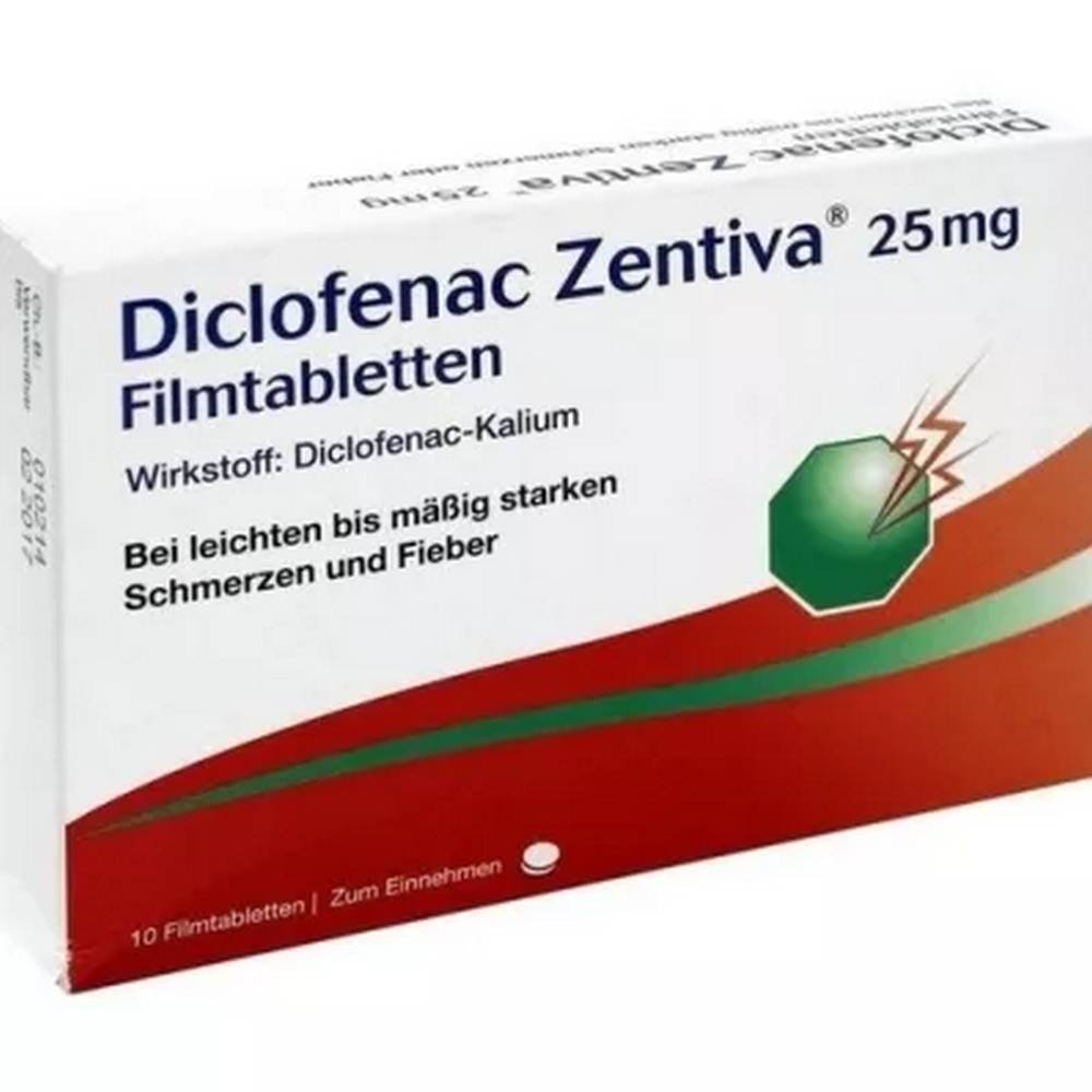 Diclofenac Zentiva 25 mg Tablets 10 pcs