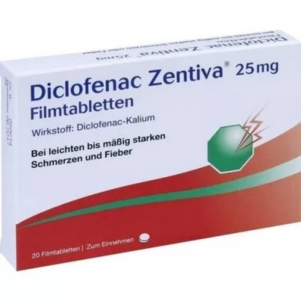 Diclofenac Zentiva 25 mg Tablets 20 pcs