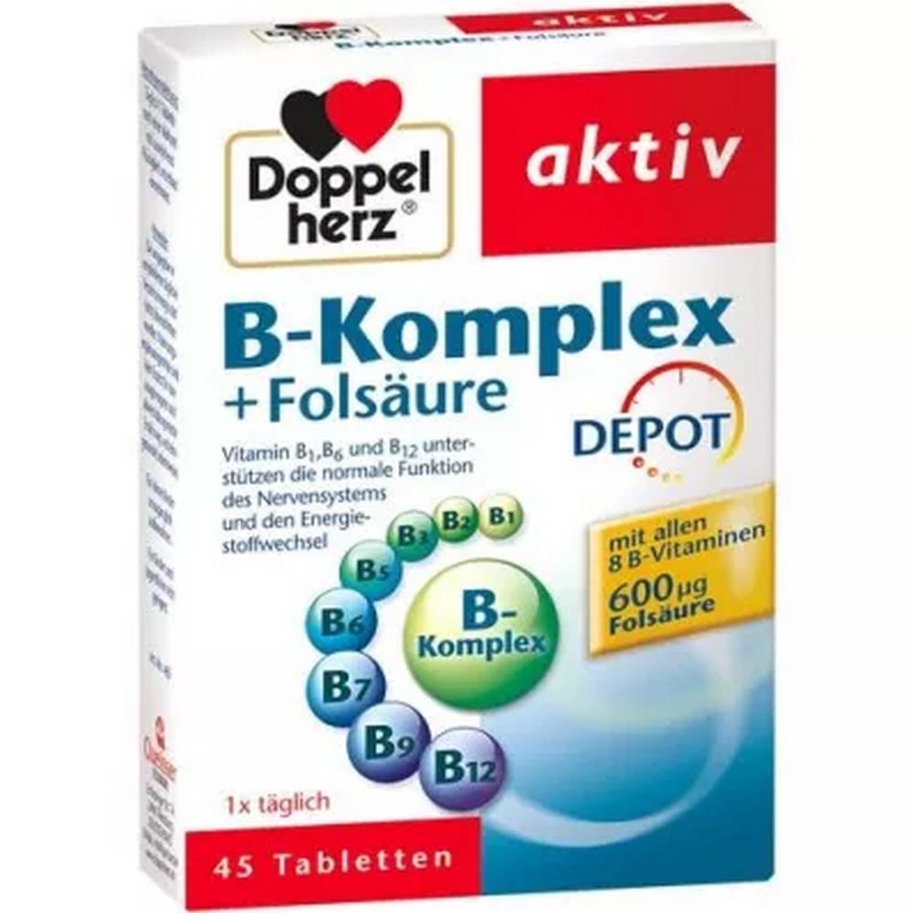 Doppelherz B Complex + Folic Acid Tablets 45 Pieces