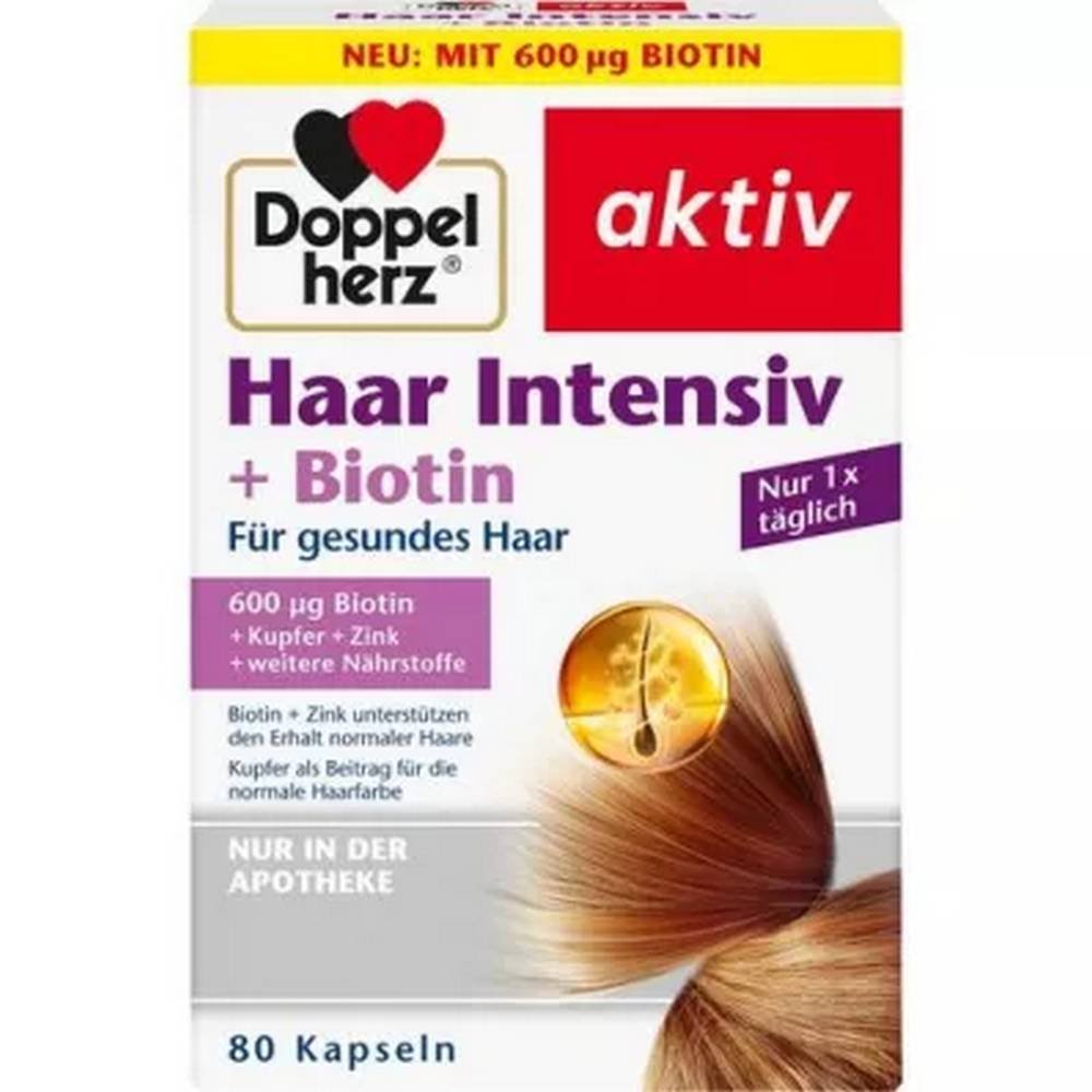 Doppelherz Hair Intensiv Plus Biotin Capsules 80 Pieces