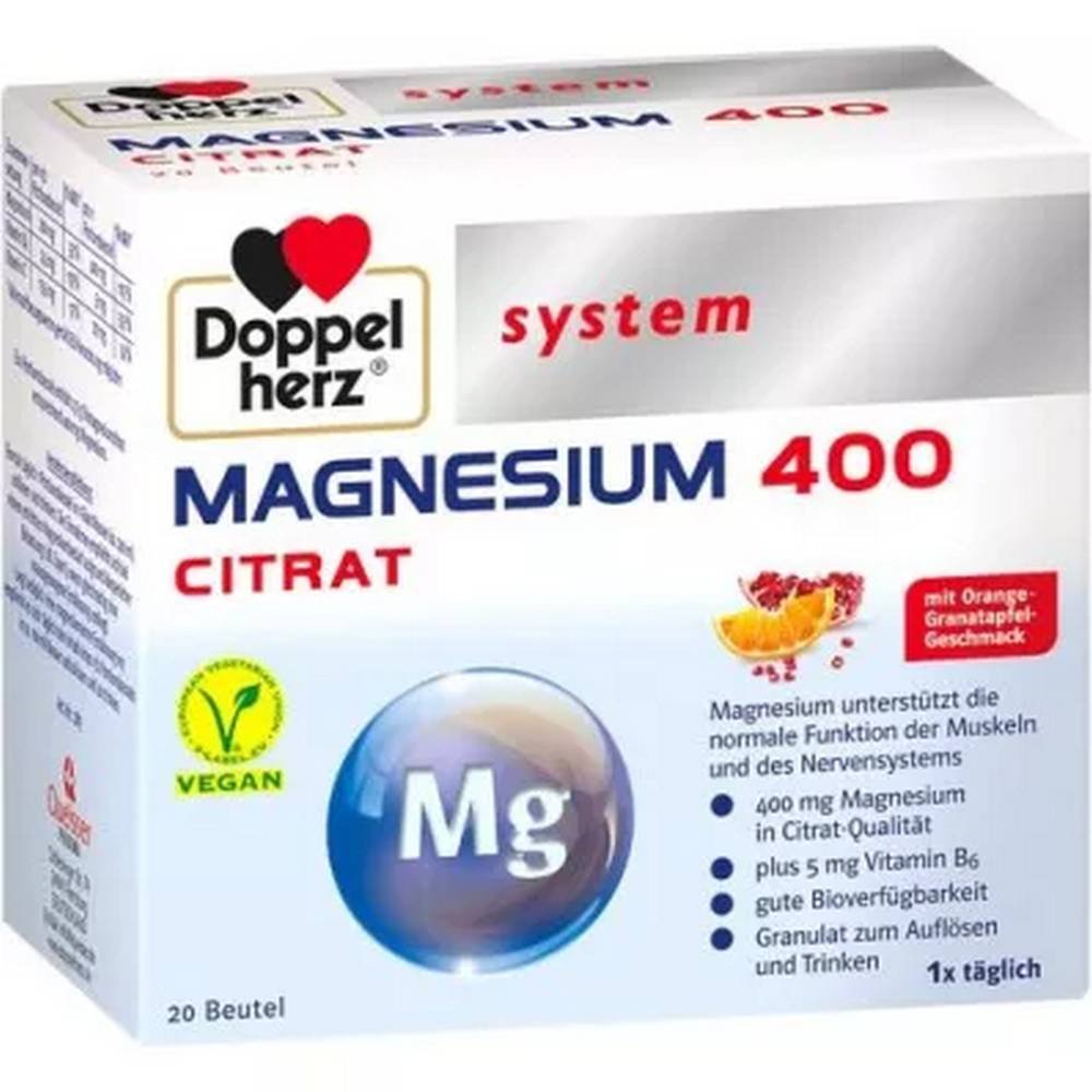 Doppelherz Magnesium 400 Citrate Granulate 20 Pieces