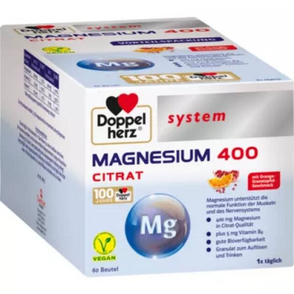Doppelherz Magnesium 400 Citrate Granulate 60 Pieces