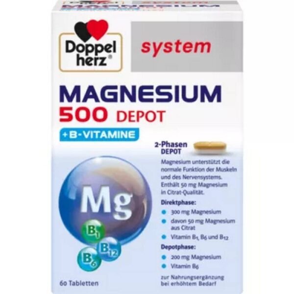 Doppelherz Magnesium 500 Tablets 60 Pieces
