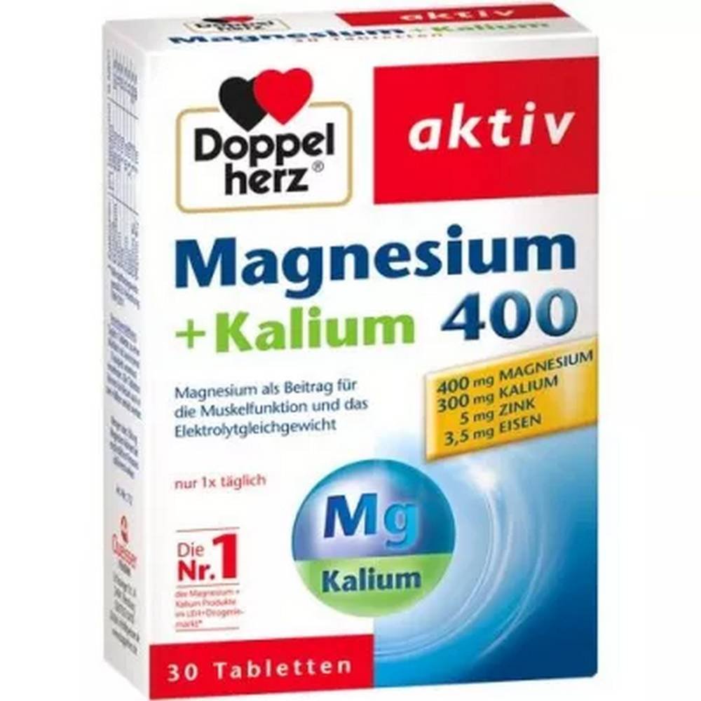 Doppelherz Magnesium + Potassium Tablets 30 Pieces