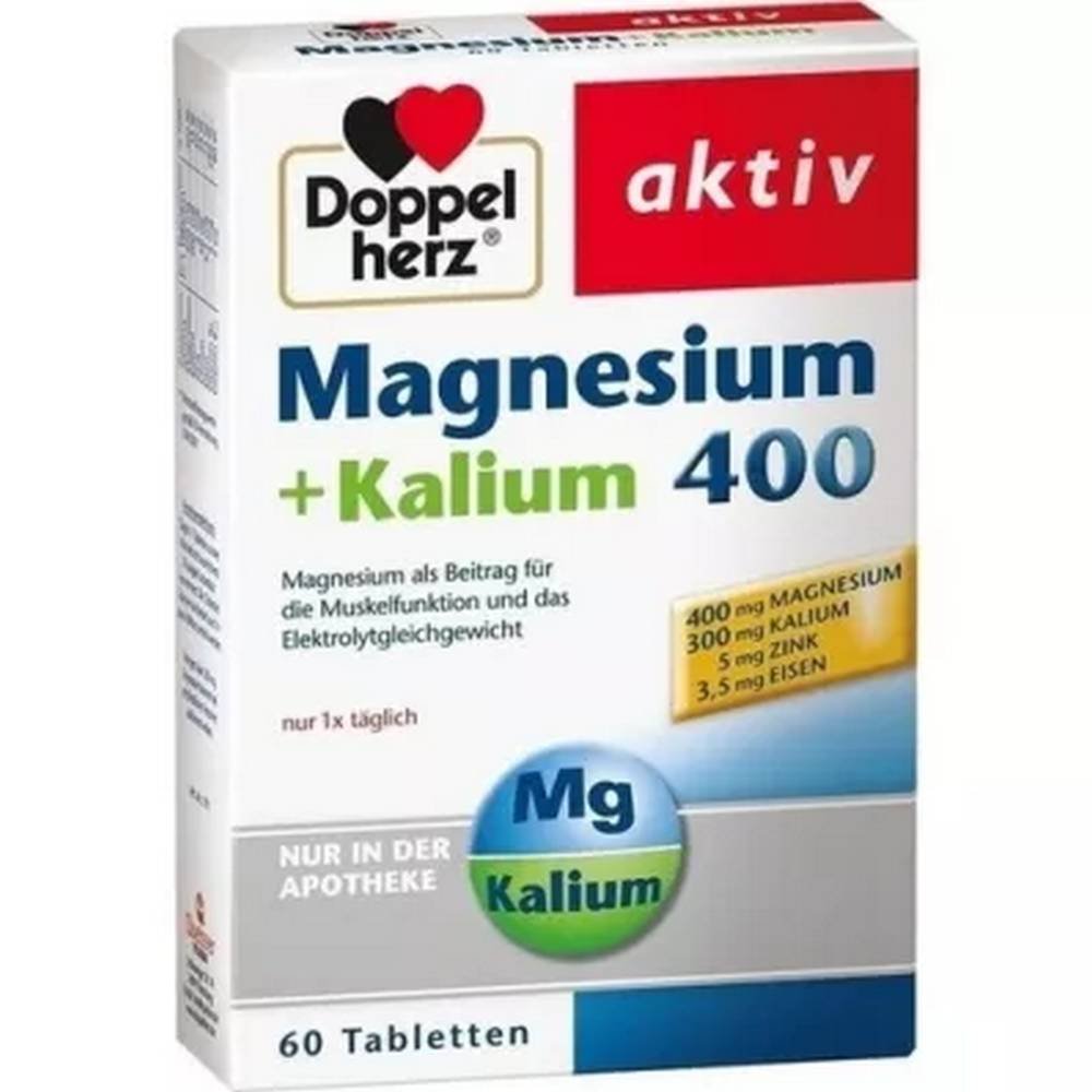 Doppelherz Magnesium + Potassium Tablets 60 Pieces