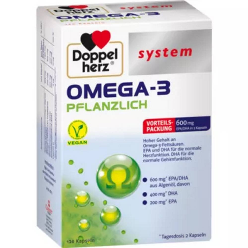 Doppelherz Omega-3 Vegetable System Capsules 120 Pieces