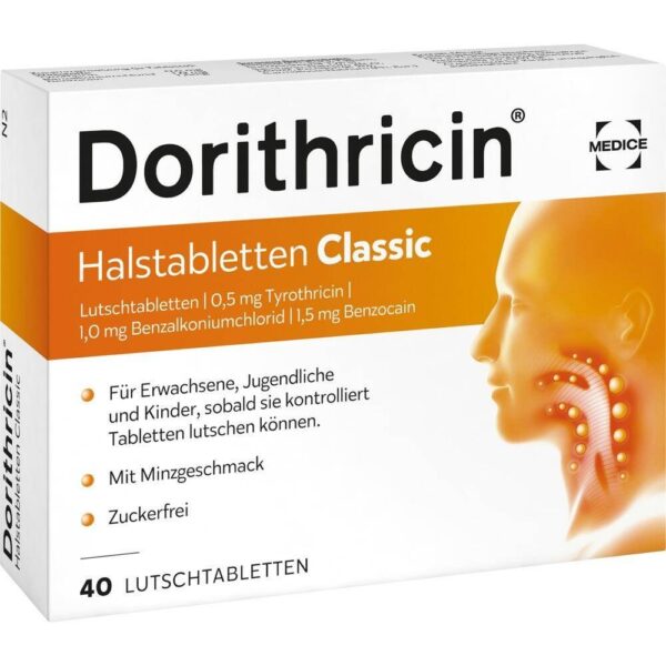 Dorithricin Throat Lozenges Classic 40 pcs
