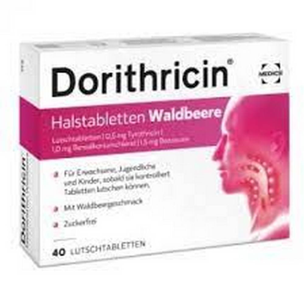 Dorithricin Throat Lozenges Wild Berries 40 pcs