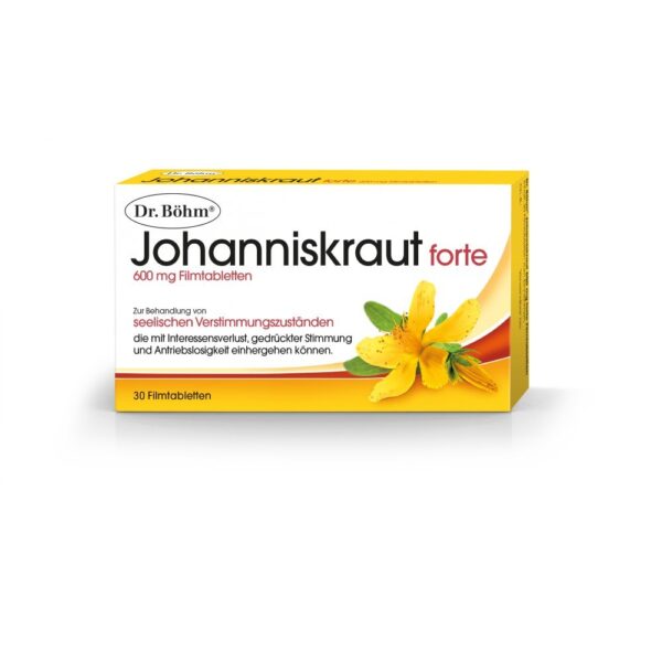Dr. Böhm Johanniskraut 600mg forte Filmtabletten 30 Stück