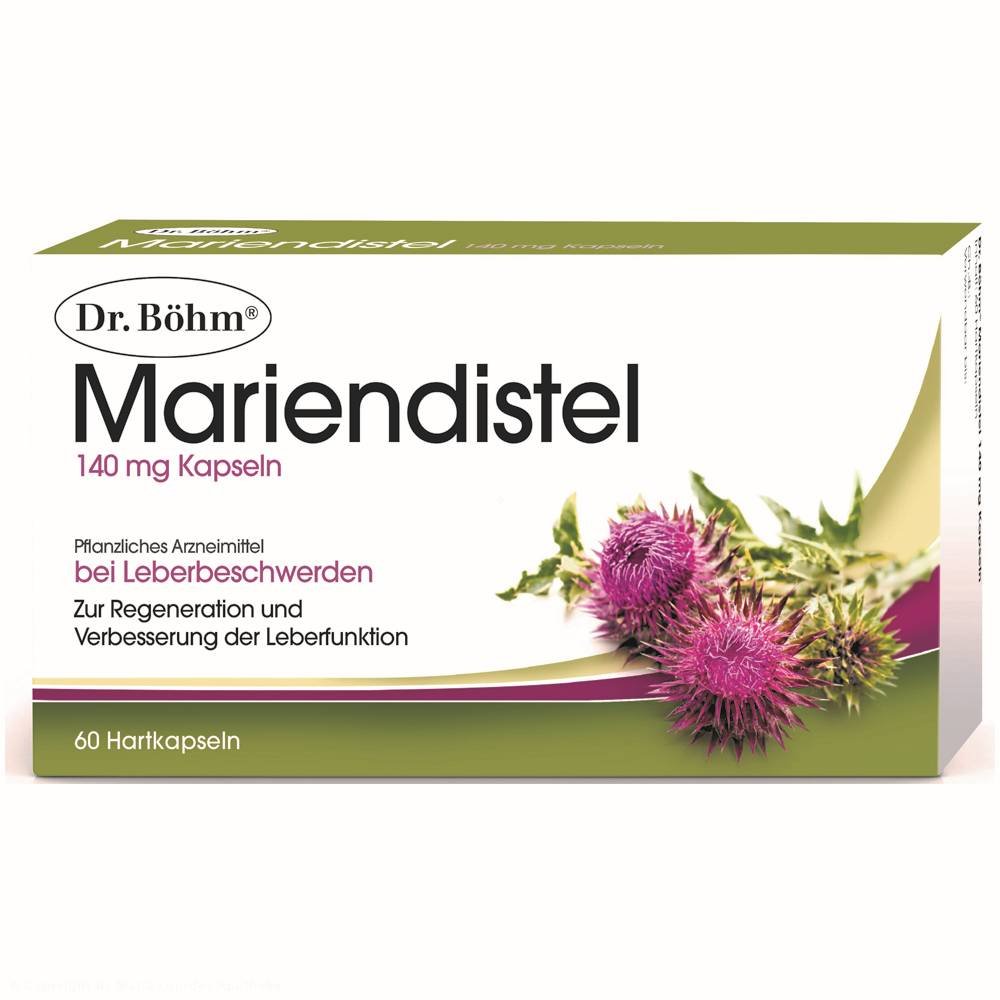 Dr. Böhm Mariendistel Kapseln 60 pcs – (Dr. Böhm milk thistle capsules)