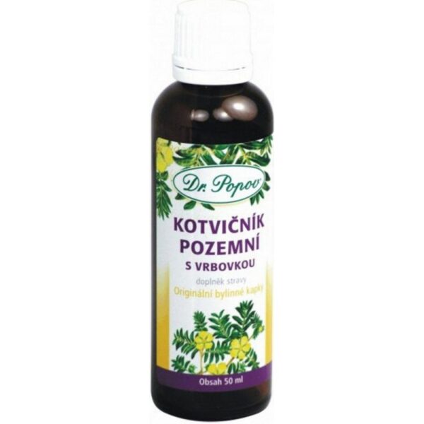 Dr. Popov Kotvičník Ground with Willow Herbal Drops 50ml