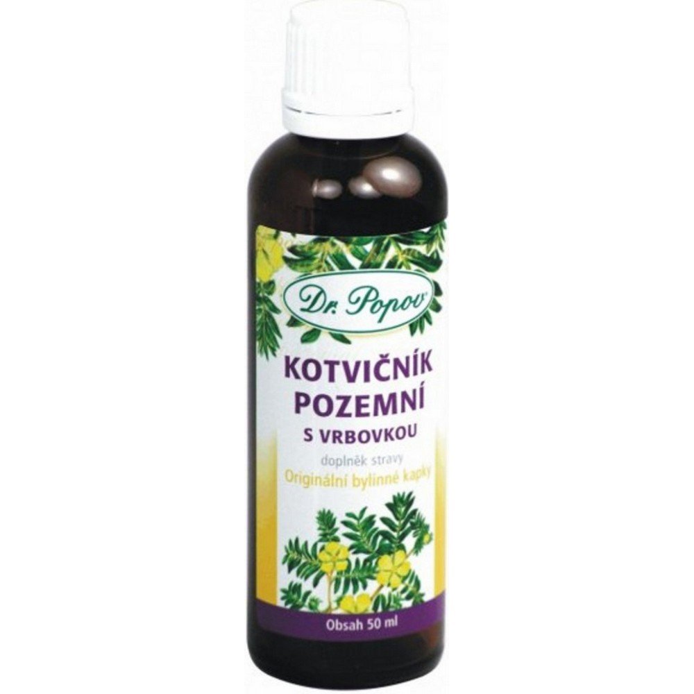 Dr. Popov Kotvičník Ground with Willow Herbal Drops 50ml
