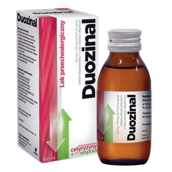 Duozinal Syrup 2.5 mg + 58 mg Ca²⁺/5 ml 150 ml