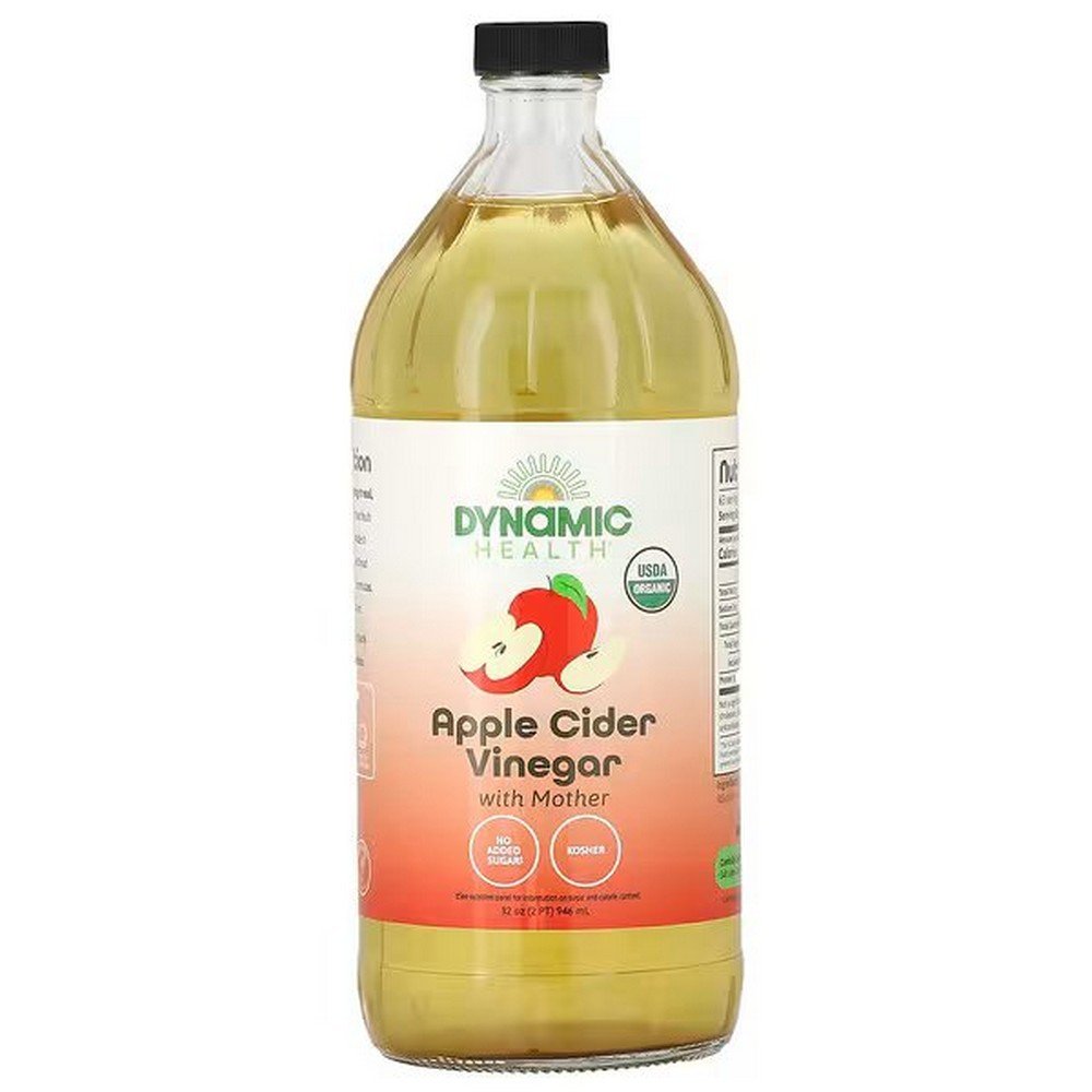 Dynamic Health Apple Cider Vinegar with Mother – 946 ml