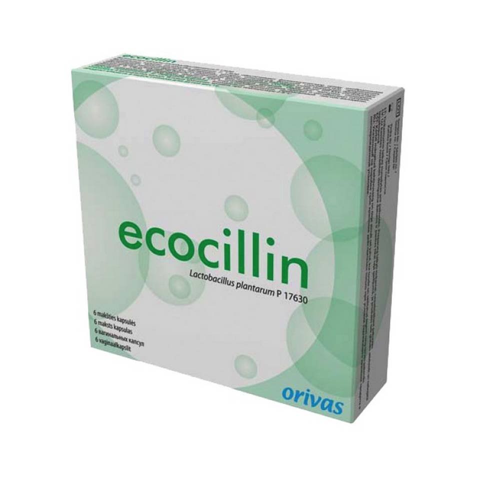Ecocillin Soft Vaginal Capsules, 6 pcs
