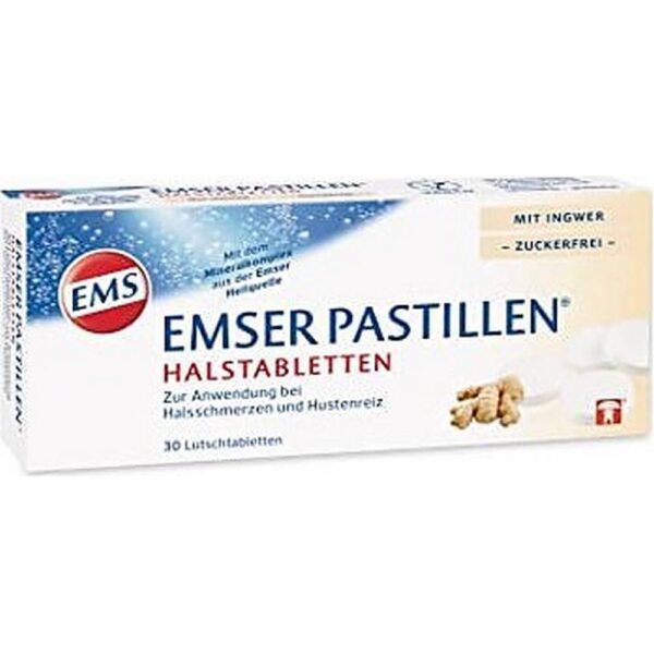 Emser Pastillen zuckerfrei mit Ingwer 30 Stück