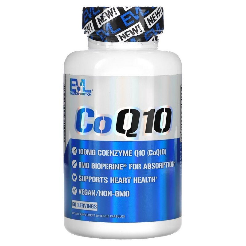 EVLution Nutrition CoQ10 100 mg 60 Veggie Capsules