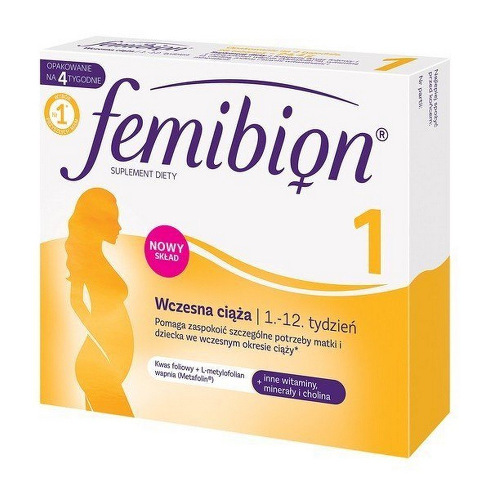 Femibion 1 Early Pregnancy Coated Tablets 28 Pieces