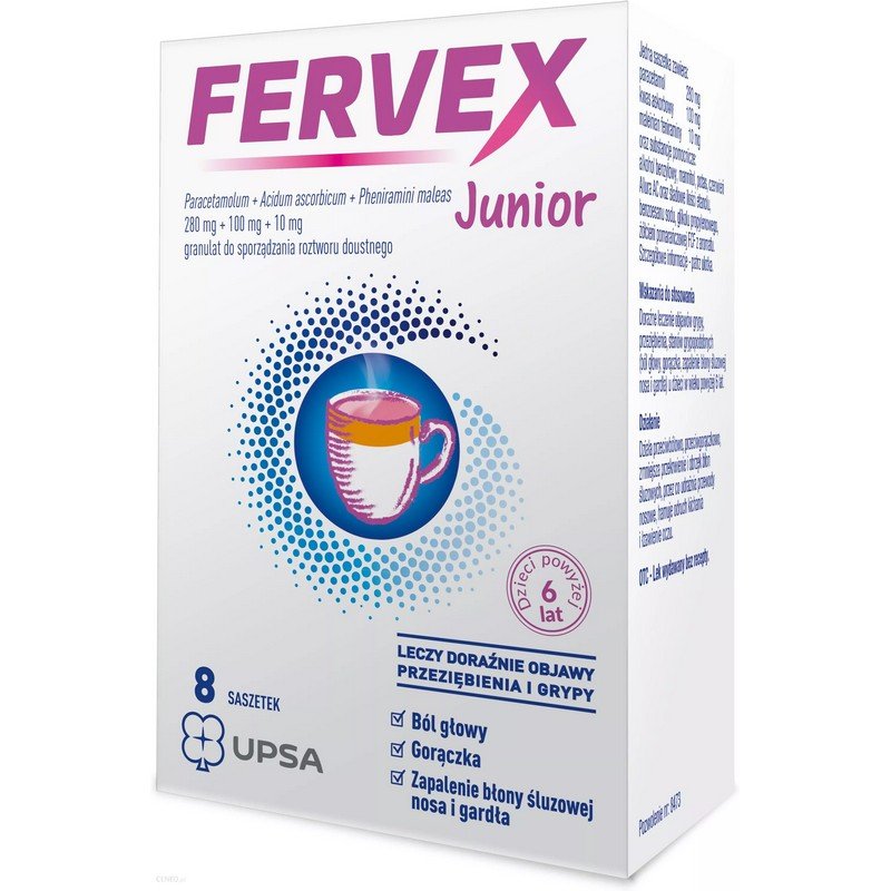 Fervex Junior Granules for Oral Solution 8 sachets