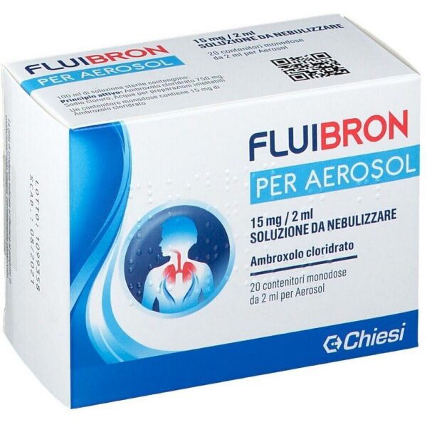 Fluibron for Aerosol 15mg 20 Ampoules