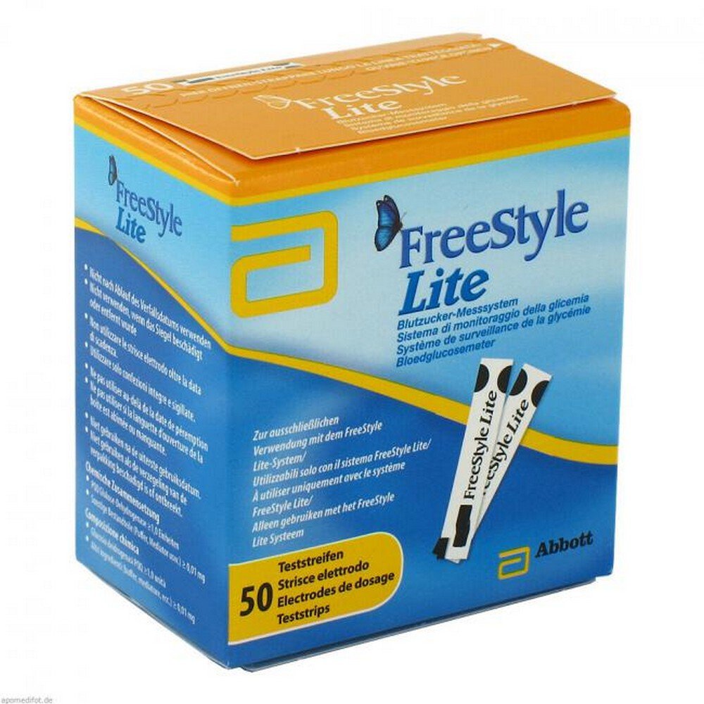 FreeStyle Lite Test Strips (No Coding) 50 pcs