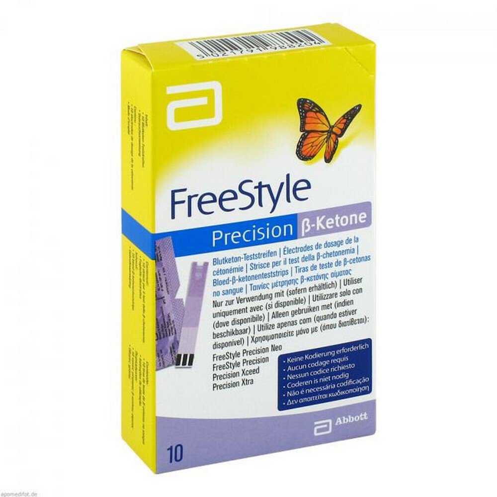 FreeStyle Precision ß-Ketone Blood Ketone Test Strips 10 pcs