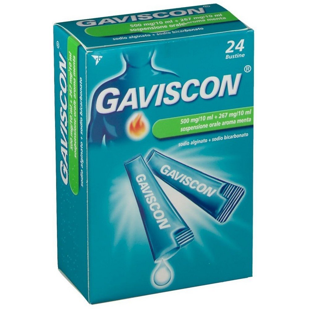 Gaviscon 500mg + 267mg 24 Stück