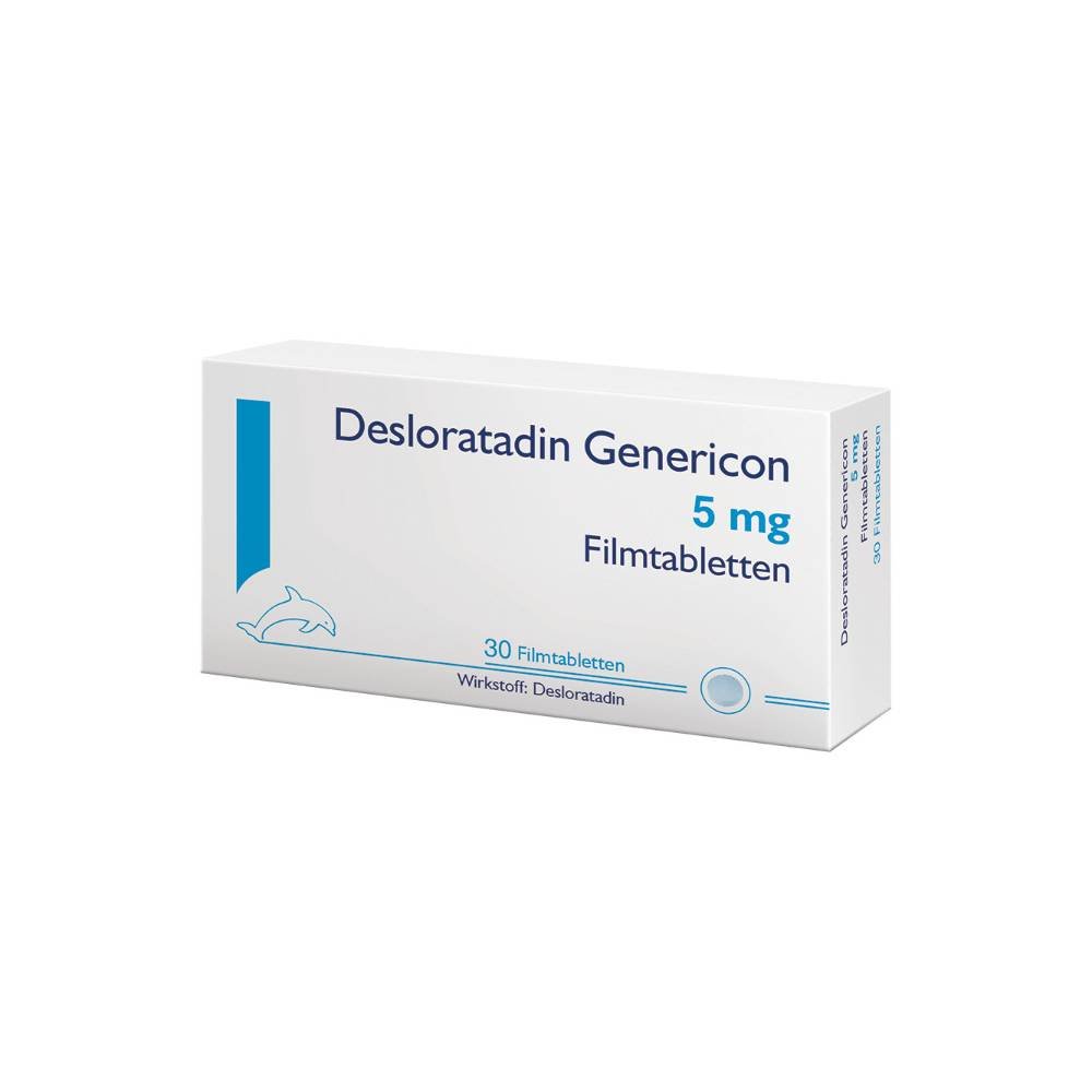 Genericon Desloratadin 5 mg Filmtabletten — 30 Stück (Genericon Desloratadine 5 mg film-coated tablets)