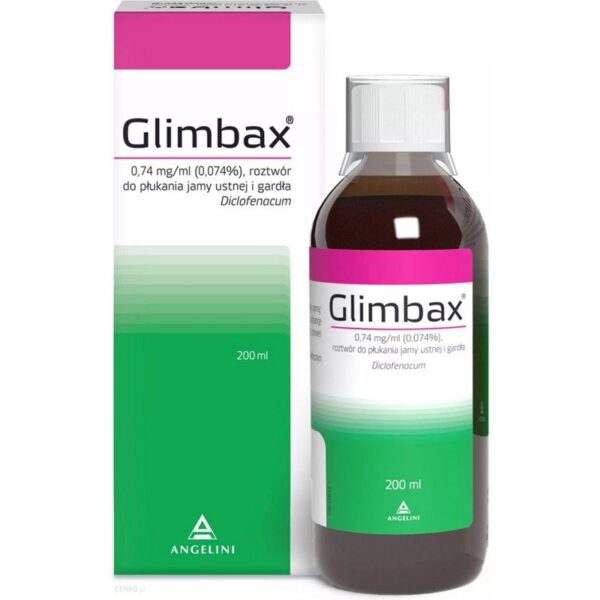 Glimbax throat rinse solution 200 ml