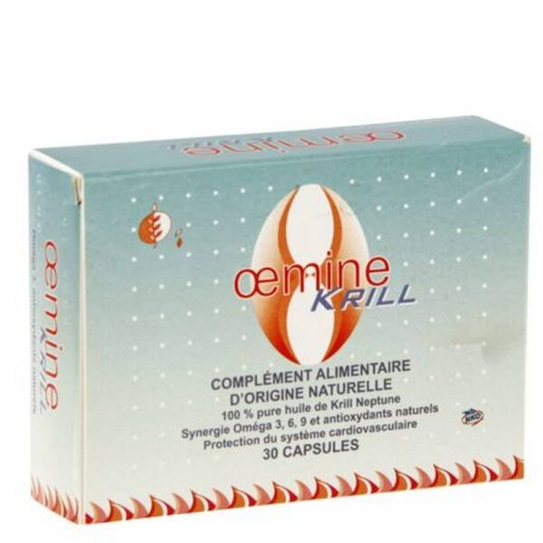 Heart and Circulation Oemine Krill NKO 500 mg, 30 Capsules — Cœur et Circulation Oemine Krill NKO 500 mg Boîte 30