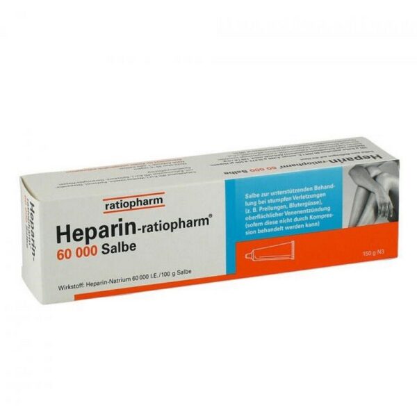Heparin Ratiopharm 60,000 Ointment 150 g