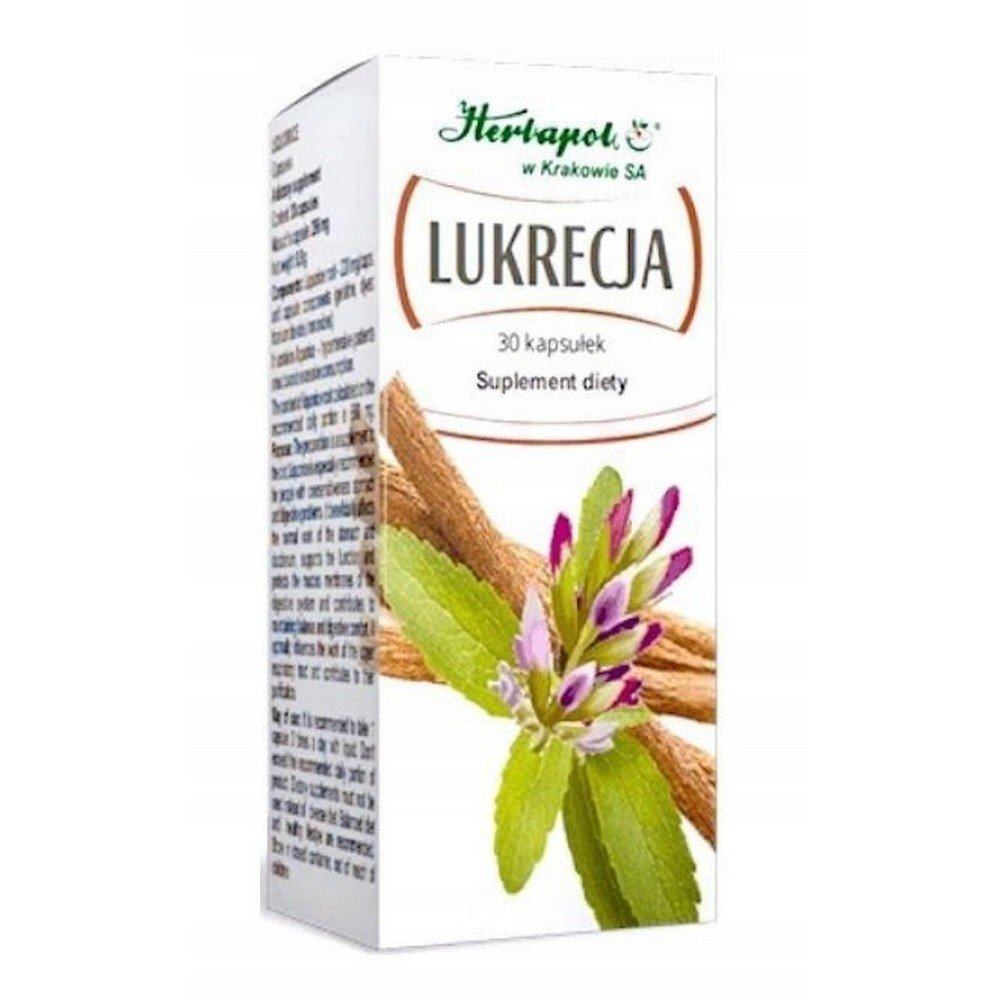 Herbapol Kraków Licorice Dietary Supplement 220 mg 30 pcs