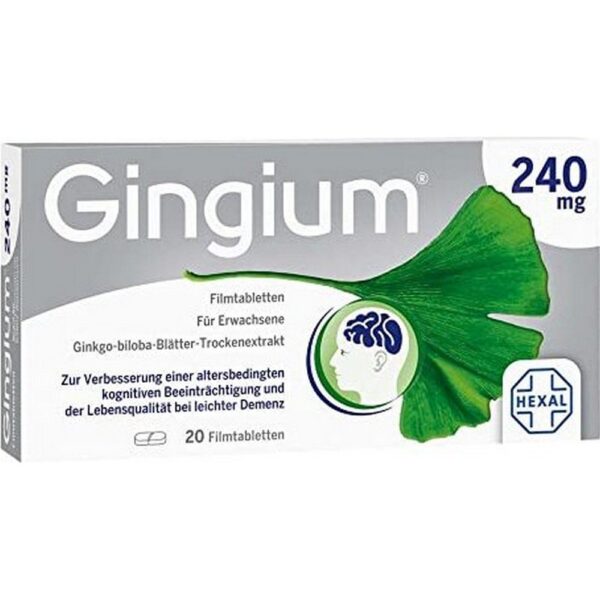 Hexal Gingium 240mg Film-Coated Tablets 20 pcs