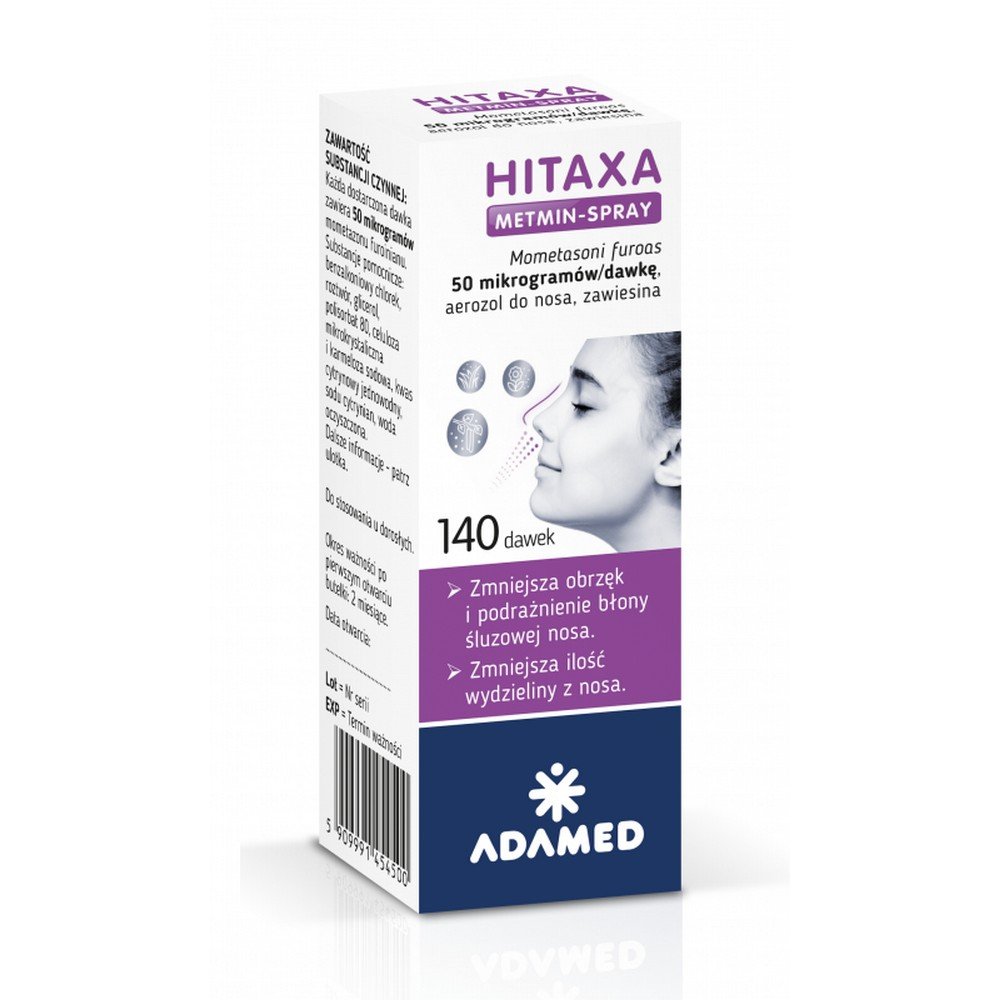 Hitaxa Metmin Nasal Spray 50 mcg/dose 140 doses