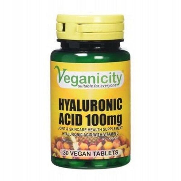 Veganicity Hyaluronic Acid 100 mg Tablets 30 Pieces