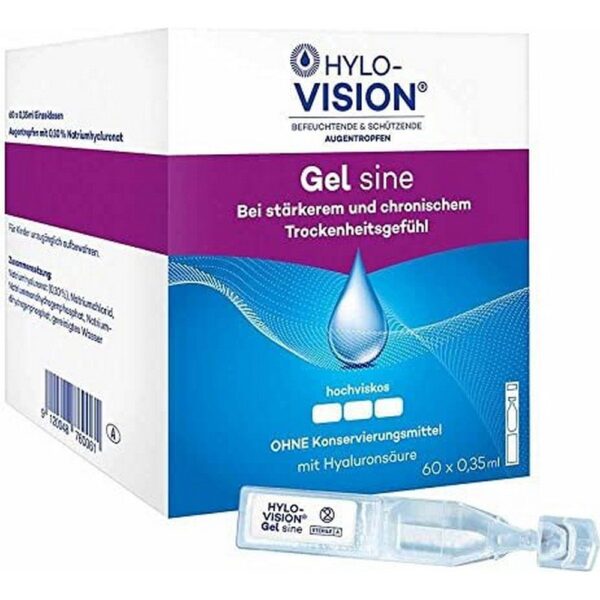 Hylo-Vision Gel Sine eye drops, 21 ml (60×0.35 ml) — Hylo-Vision Gel Sine Augentropfen, 21 ml (60×0.35 ml)
