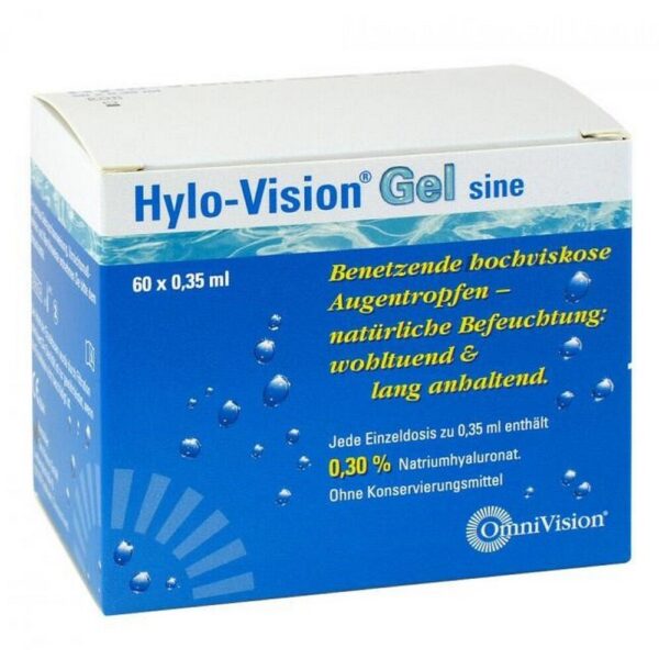 Hylo-Vision Gel Sine Single-Dose Pipettes 60 × 0.35 ml