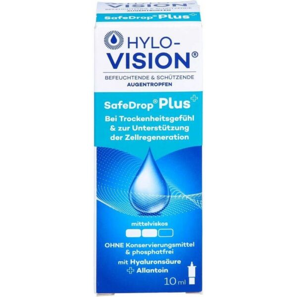 Hylo-Vision SafeDrop Plus eye drops, 10 ml — Hylo-Vision SafeDrop Plus Augentropfen, 10 ml