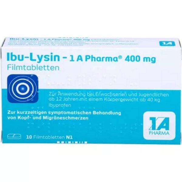 Ibu-Lysin 1A Pharma 400 mg Tablets 10 pcs