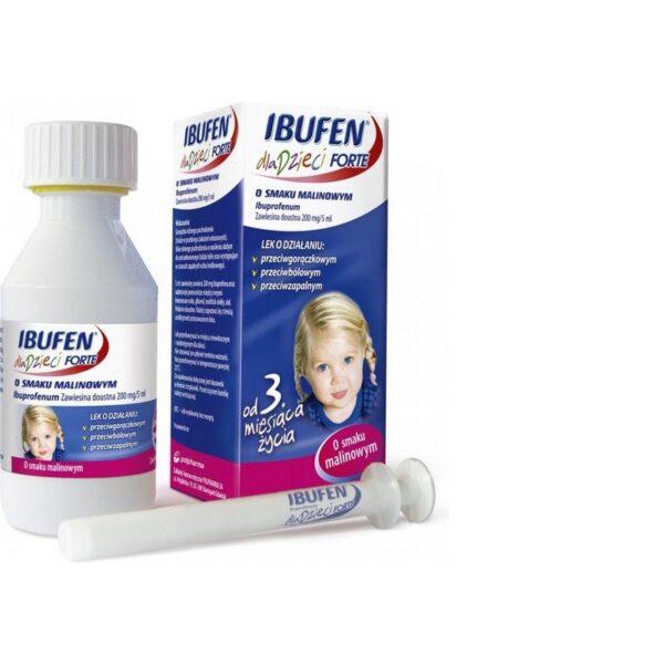 Ibufen for Children Forte Raspberry 200 mg/5 ml suspension 40 ml