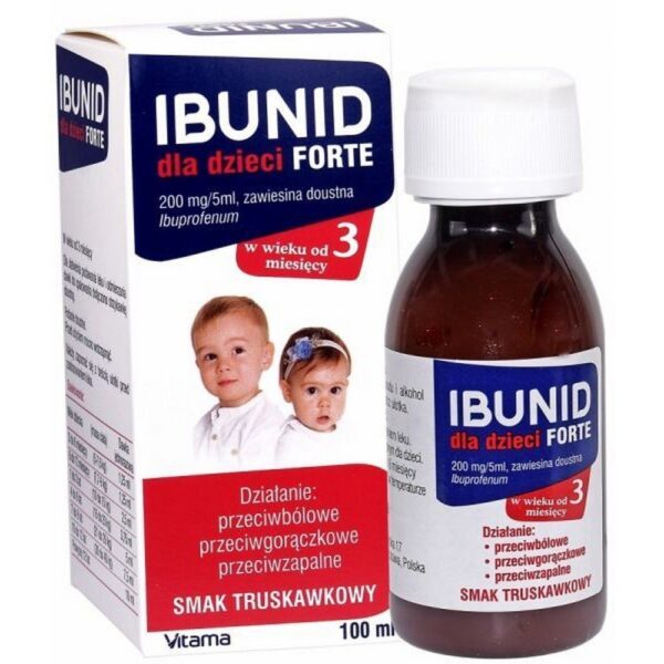 Ibunid for Children Forte 200 mg/5 ml Strawberry Suspension 100 ml