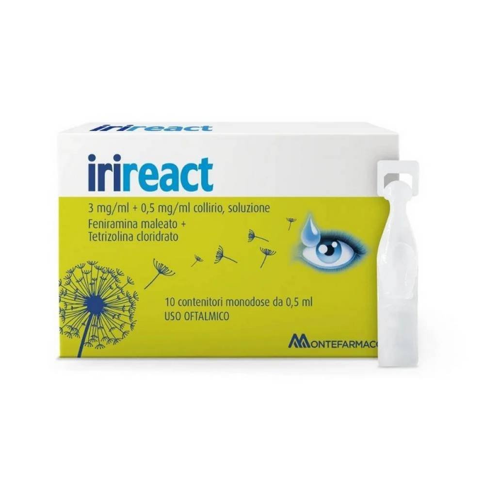 Irireact Entzündungshemmende Augentropfen Einzeldosen 10×0,5ml