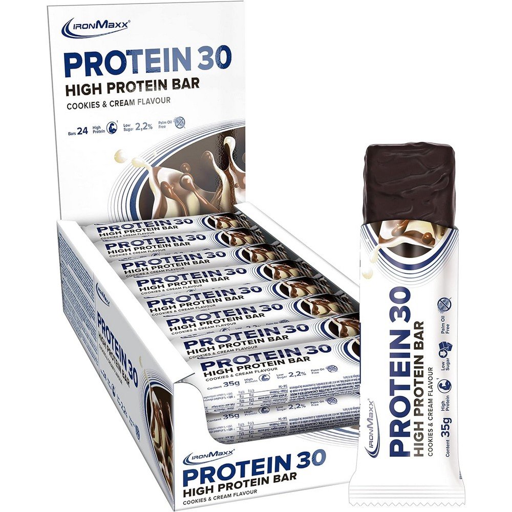 IronMaxx Protein 30 Protein Bar – 24x35 g