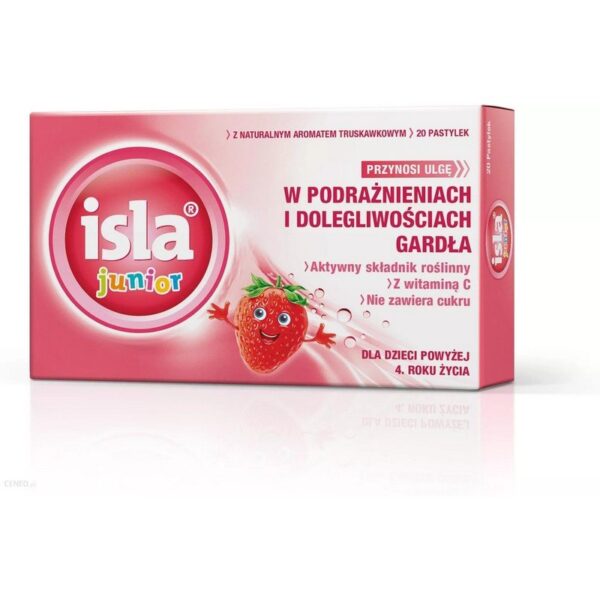 Isla Junior Strawberry Lozenges 20 pcs